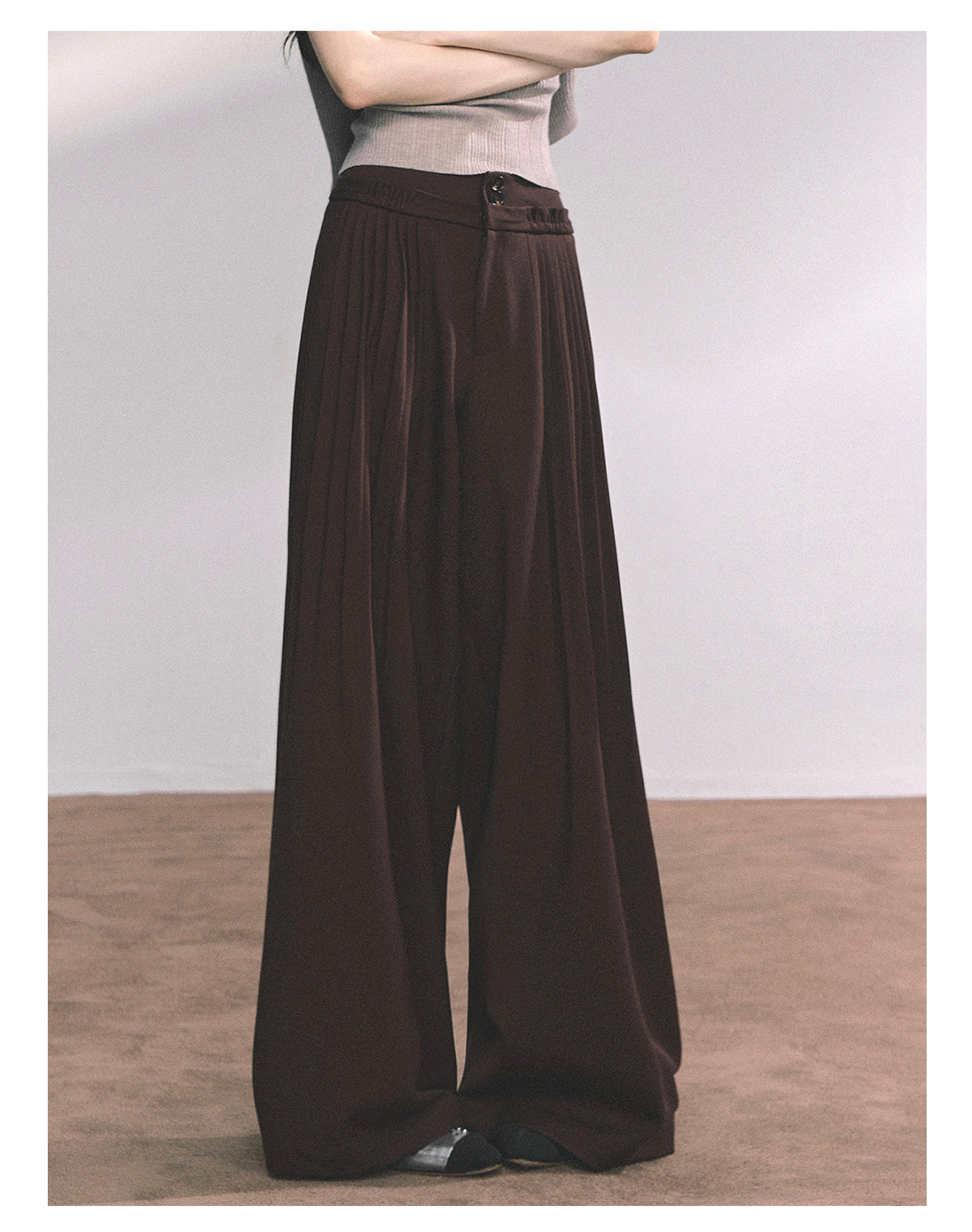 ShaoYeYan Fluid Lazy Pants