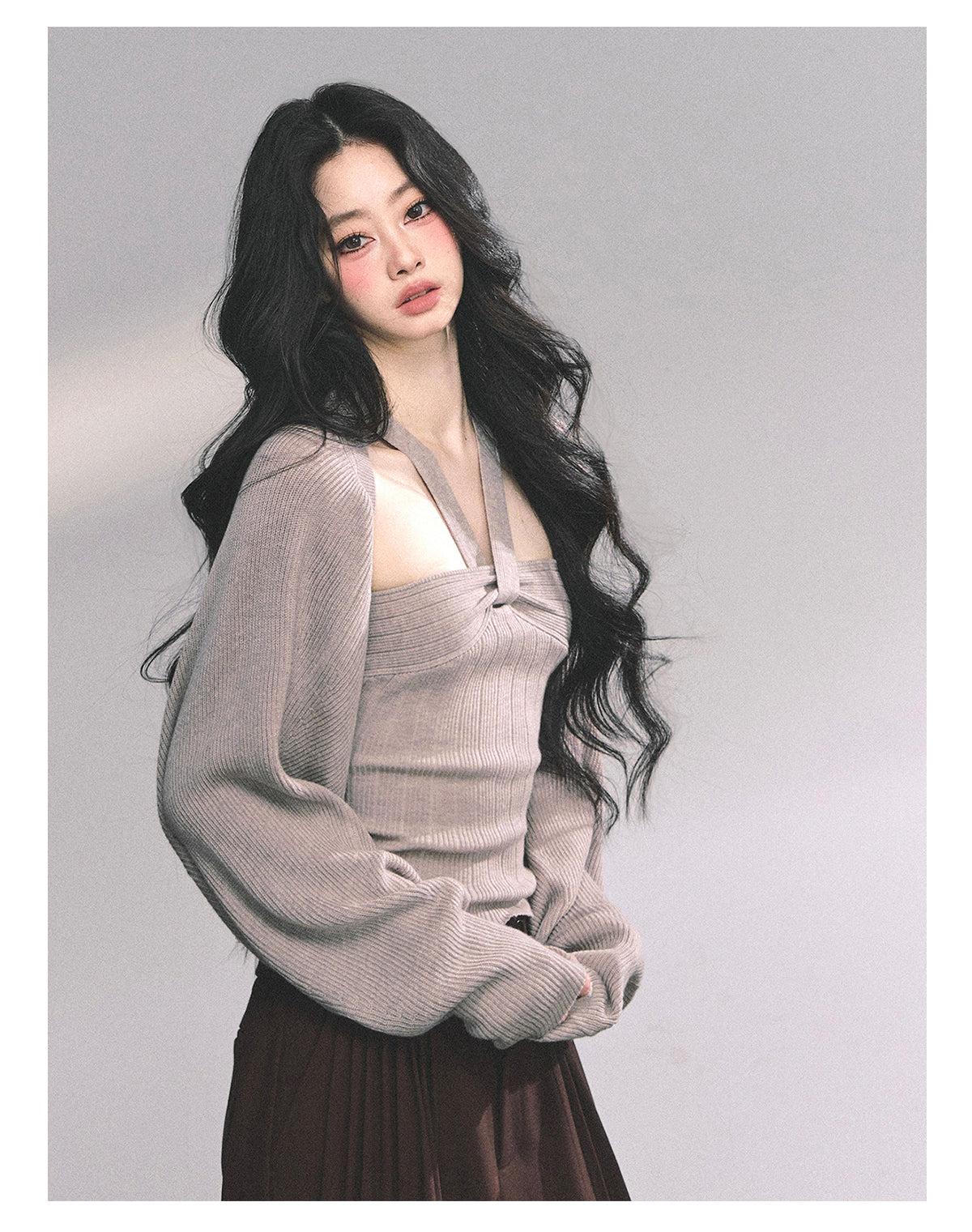 ShaoYeYan Spoiled Heiress French Knit Set