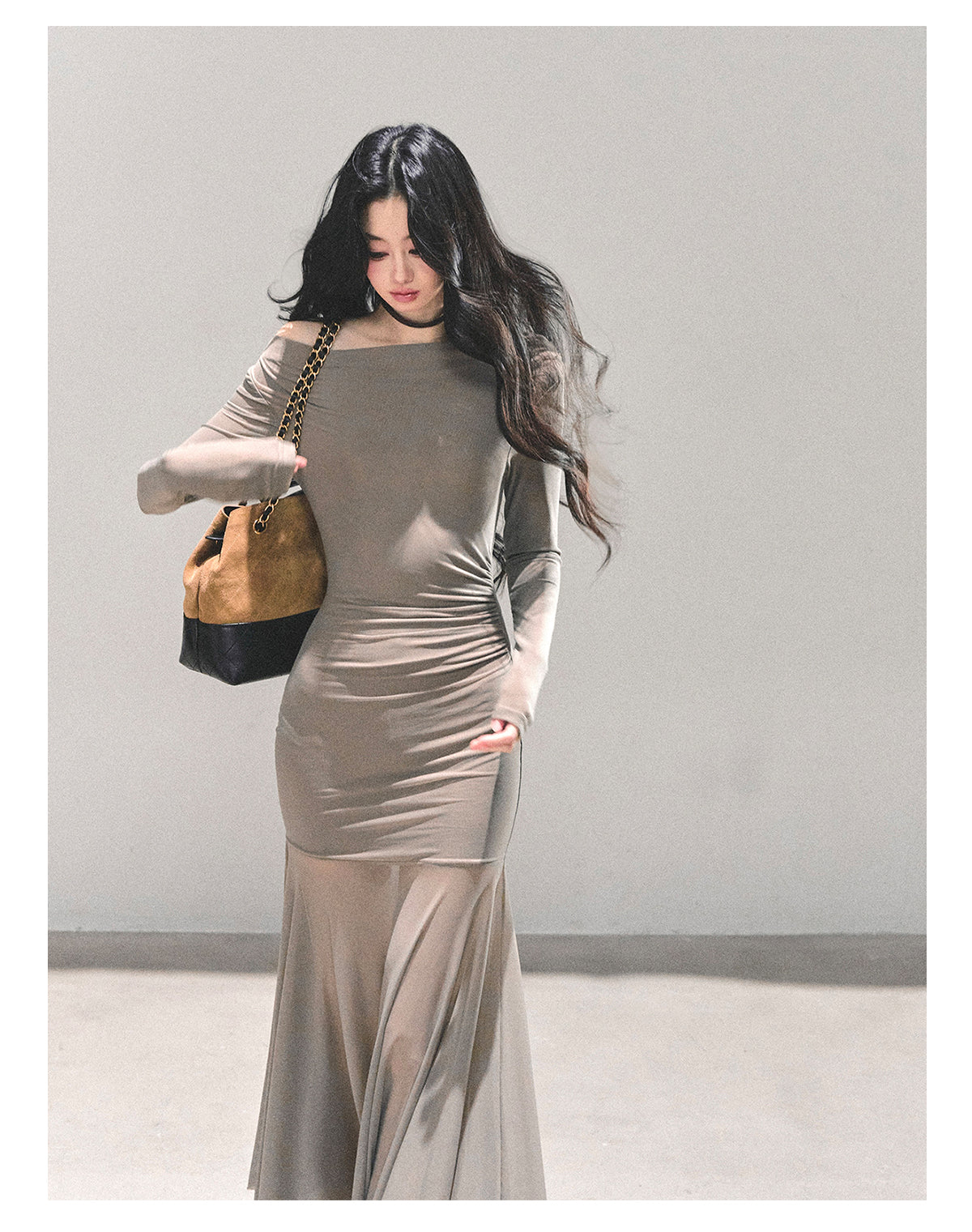 ShaoYeYan Slender Silhouette Cold Rich Girl Dress