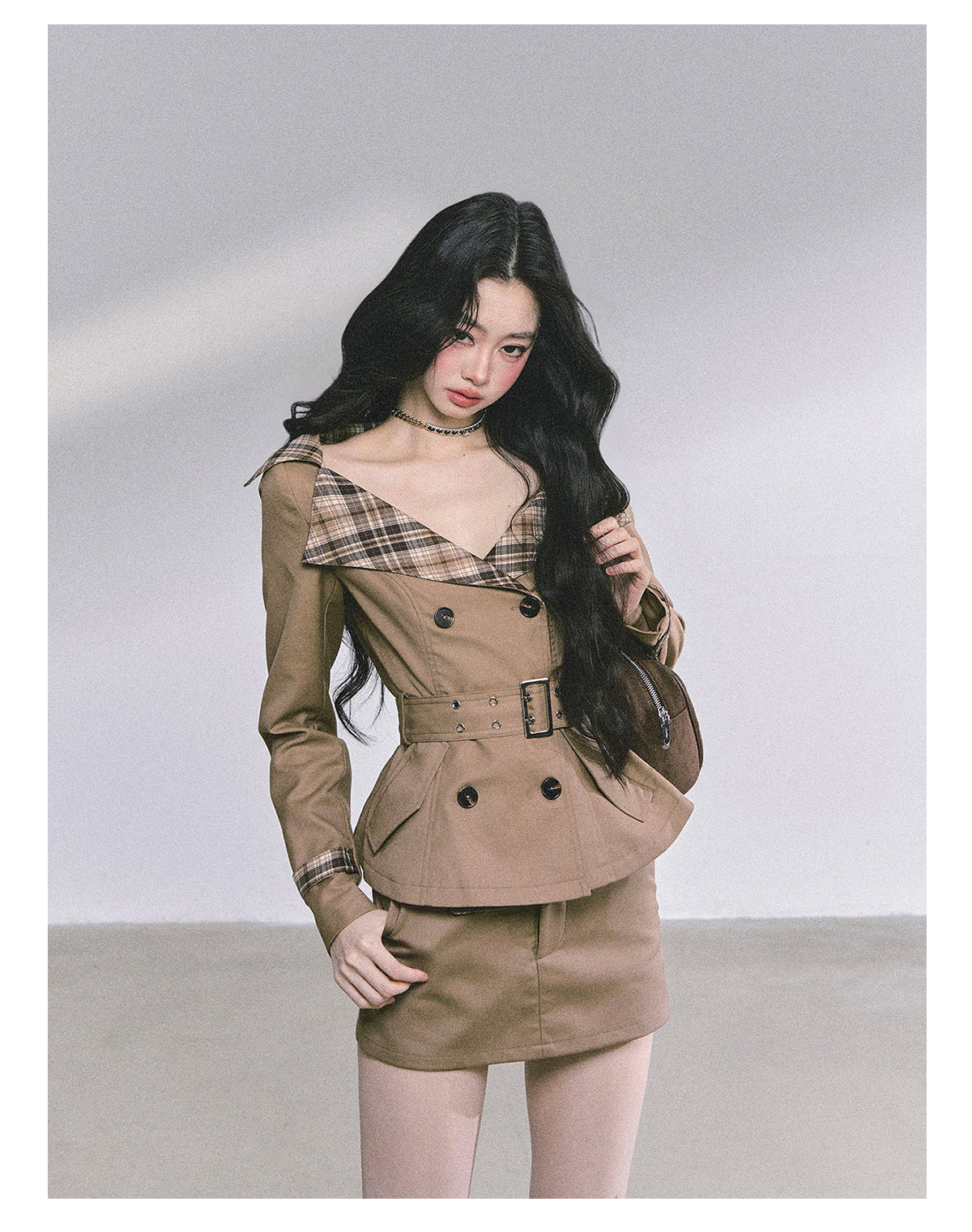 ShaoYeYan Audrey Hepburn Style Two-Piece Set