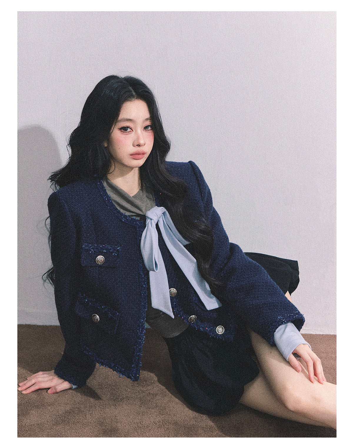 ShaoYeYan French Sweet Fragrance Island Loose Fit Tweed Jacket