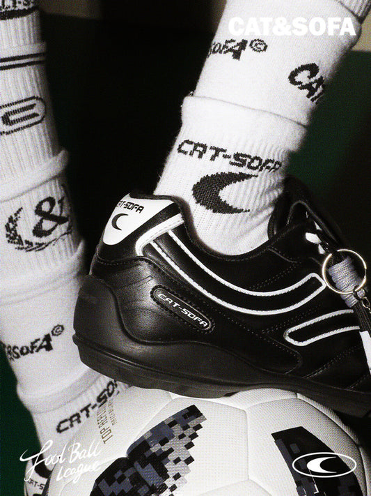 CAT&SOFA Lettering Football Socks