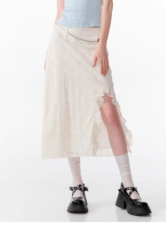 ZiziFei High Waist Ruffled Skirt