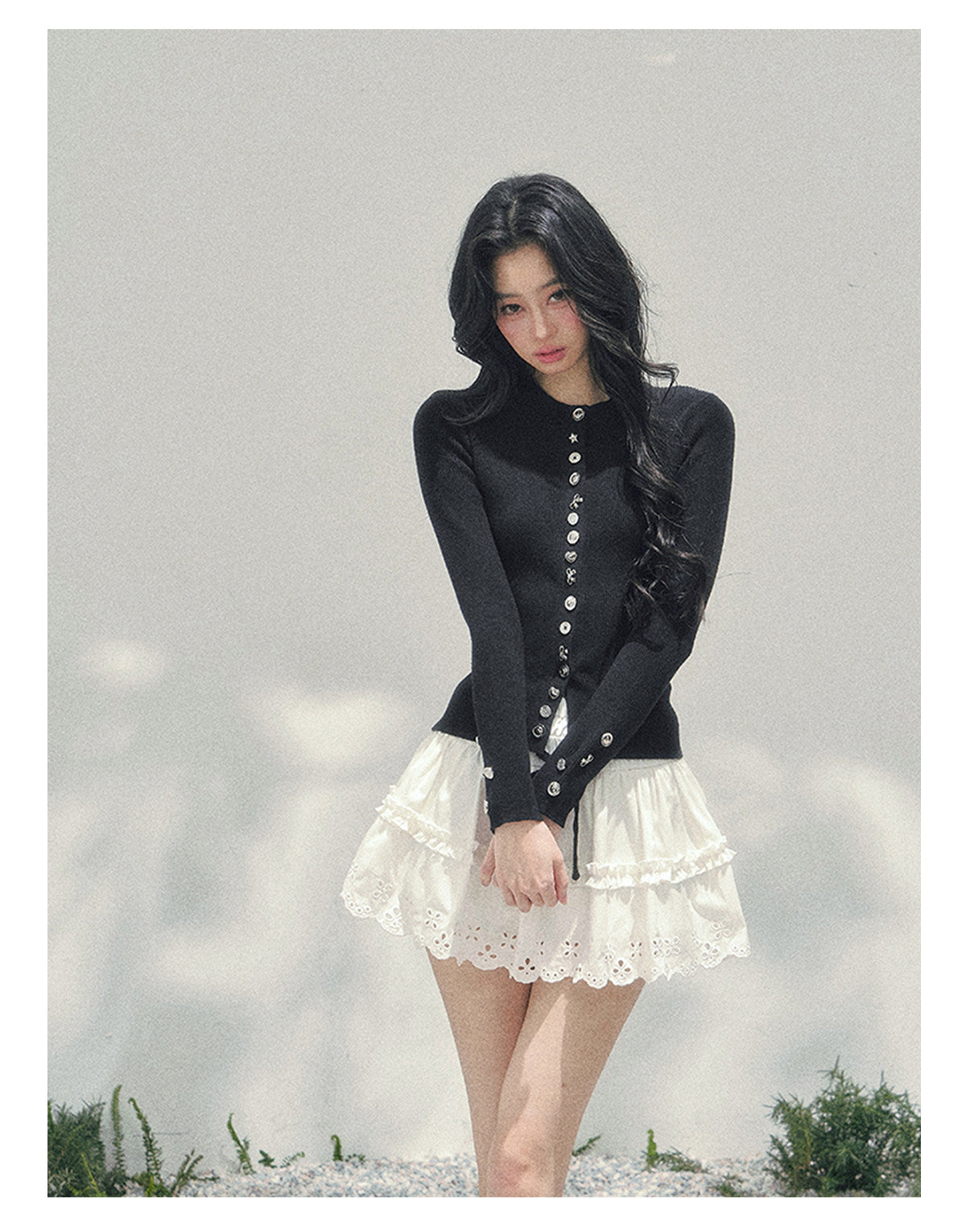 ShaoYeYan Aomalm Her Perspective Knit Cardigan