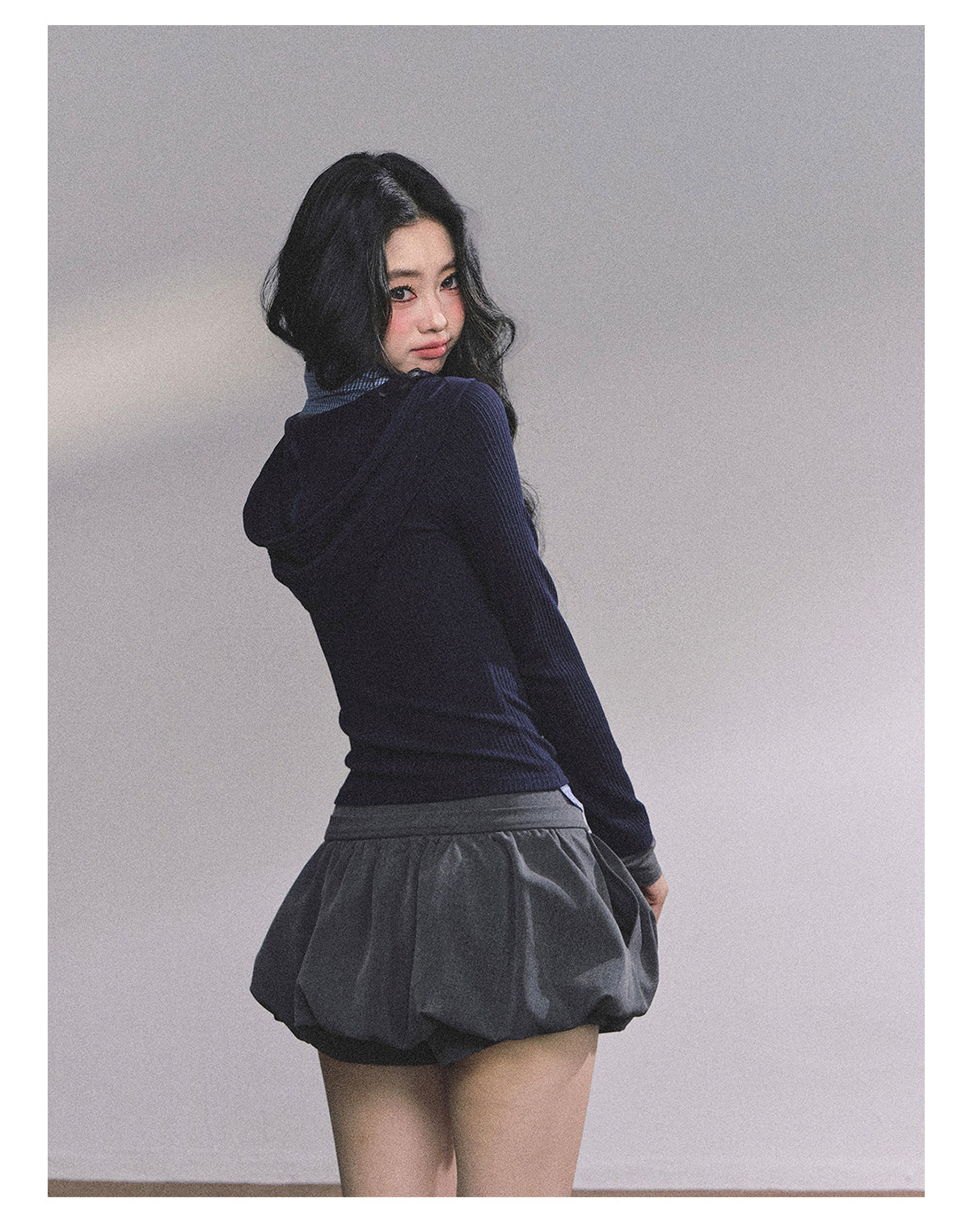 ShaoYeYan High IQ Heroine Fake Three-Layer Knit Top