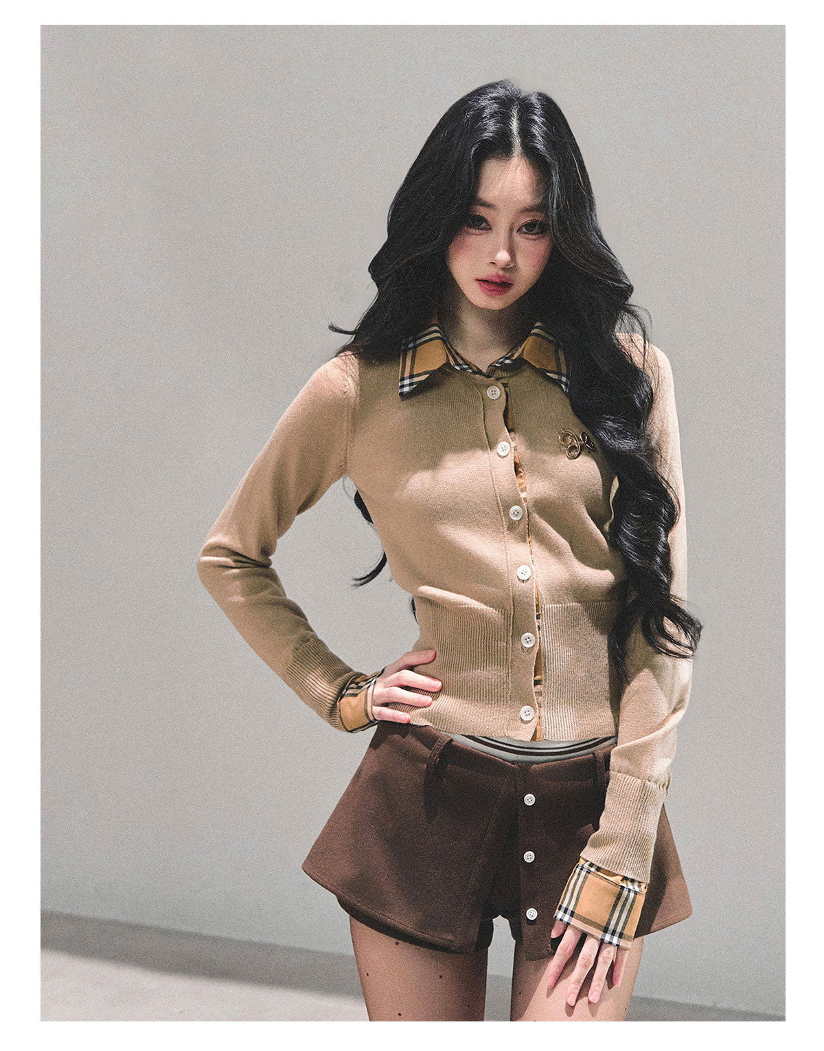 ShaoYeYan Unsent Letter Fake Two-Layer Knit T-Shirt