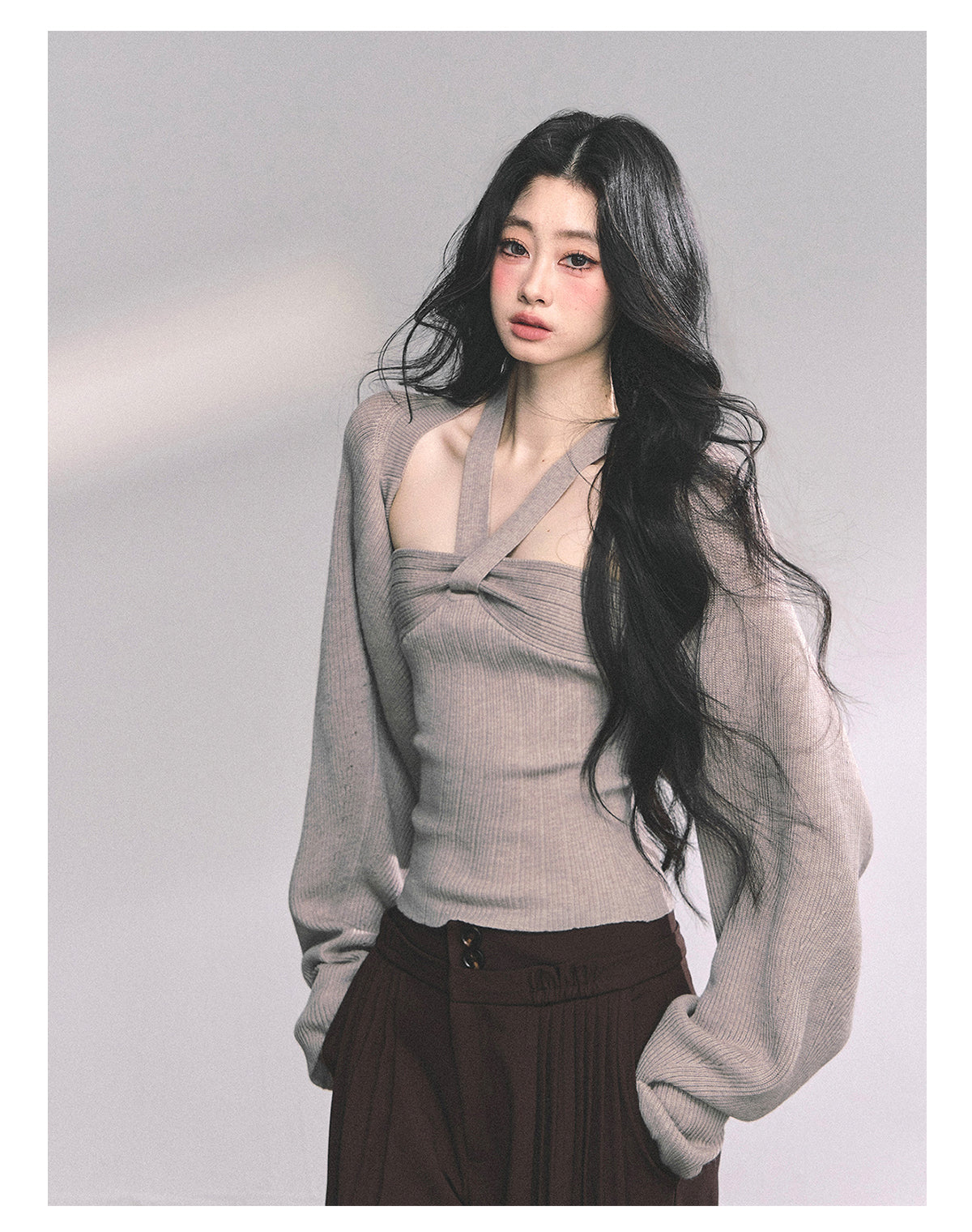 ShaoYeYan Spoiled Heiress French Knit Set