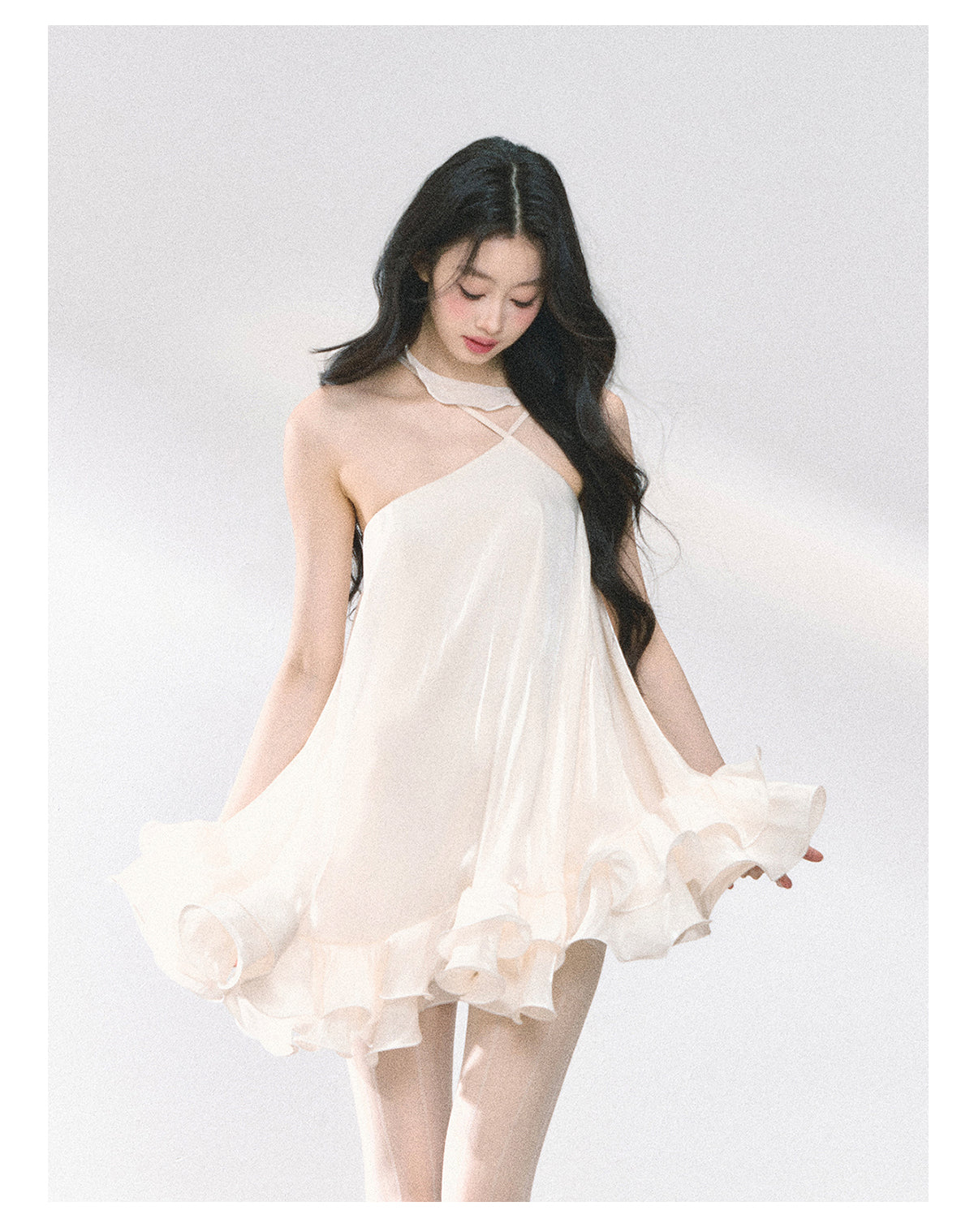 SHAOYEYAN Halter Neck Babydoll Dress