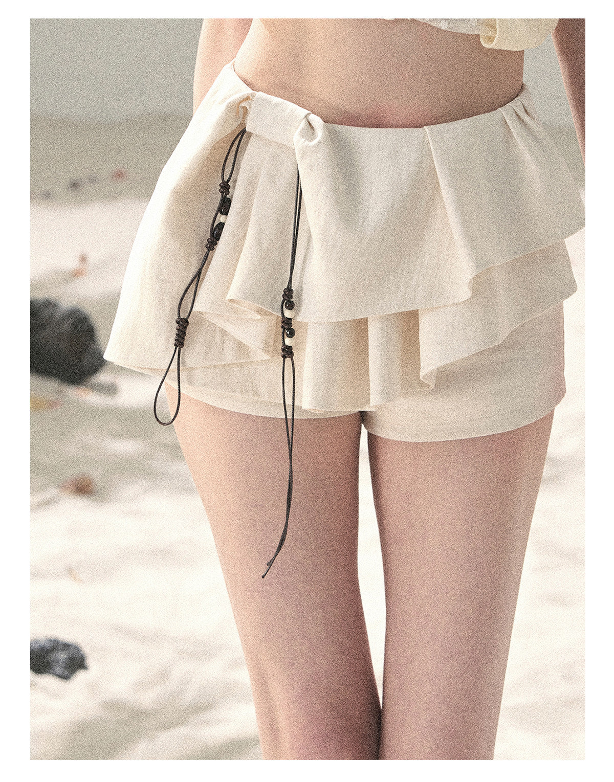 ShaoYeYan Aomalm Layered Ruffles French Skort