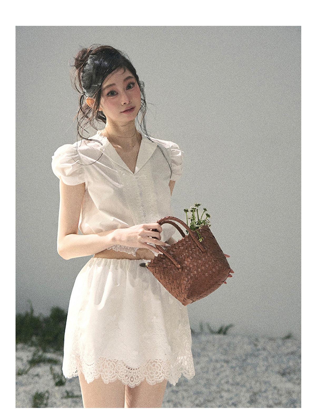 ShaoYeYan Aomalm Whisper of the Roses Early Summer Reversible Lace Set