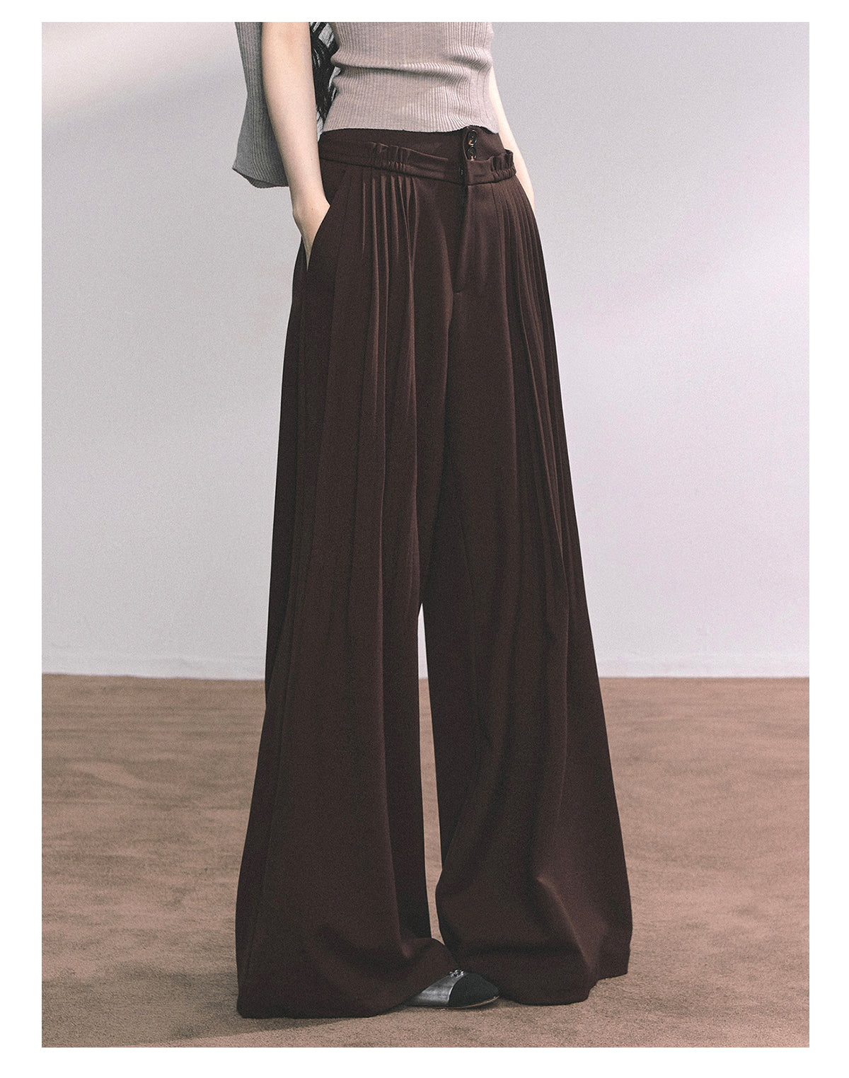 ShaoYeYan Fluid Lazy Pants