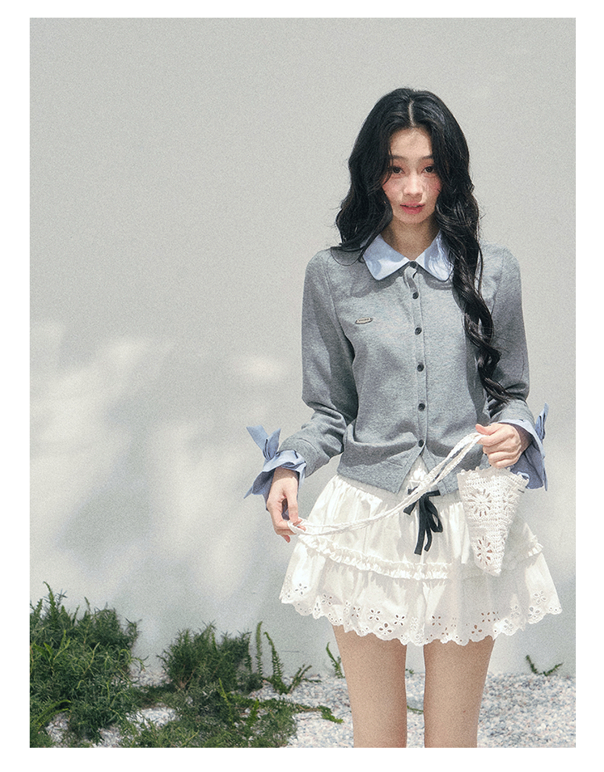 ShaoYeYan Aomalm Hyde Diary Fake Two-Layer American Sweater