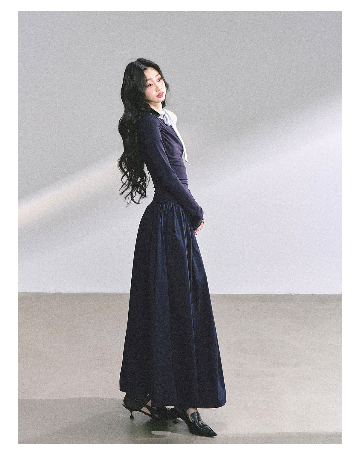 SHAOYEYAN Asymmetric One-Shoulder Bodycon Dress