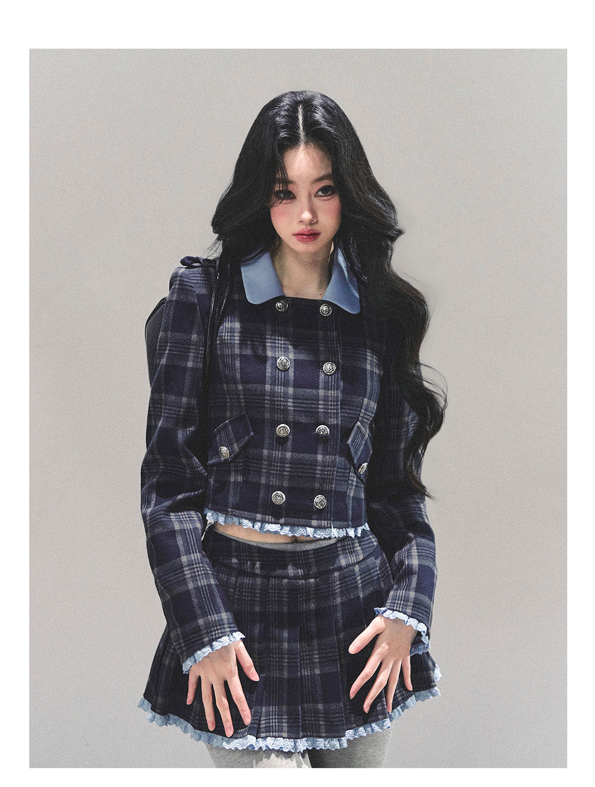 ShaoYeYan Proust Blue Academia Set