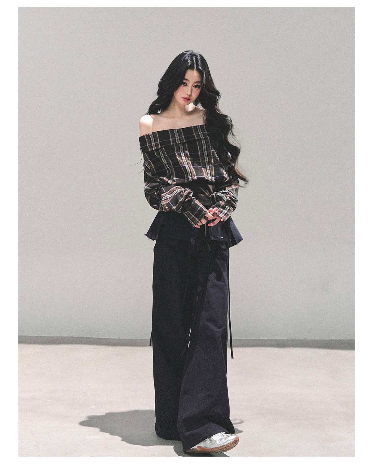 ShaoYeYan Forest Whisper Long Sleeve Striped Shirt