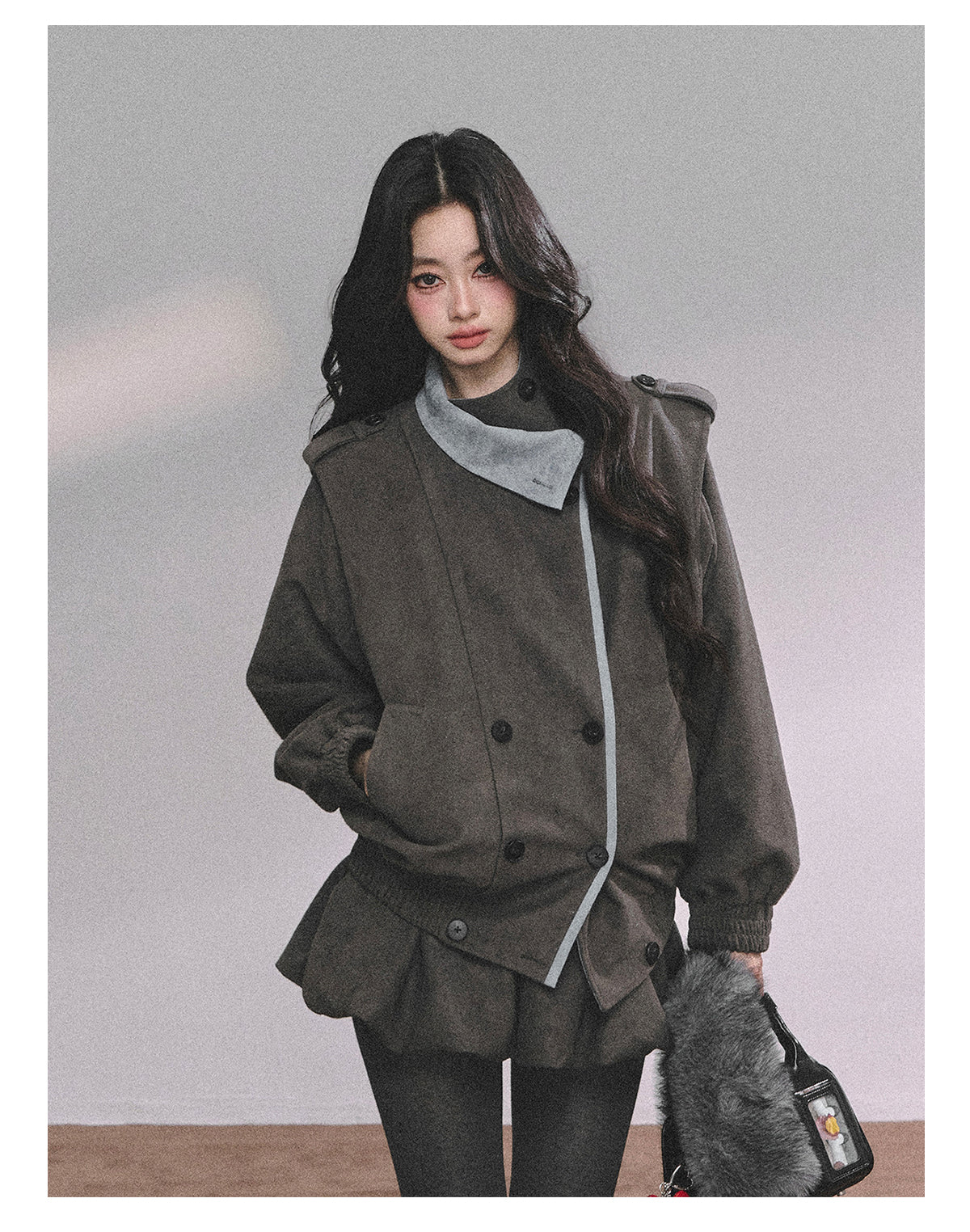 ShaoYeYan Barn Time Zone Audrey Hepburn Style Two-Piece Set