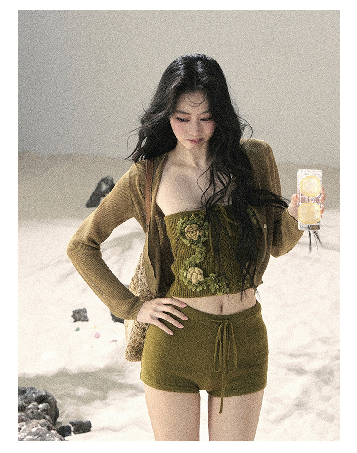 ShaoYeYan Aomalm Rainy Forest French 3D Floral Set