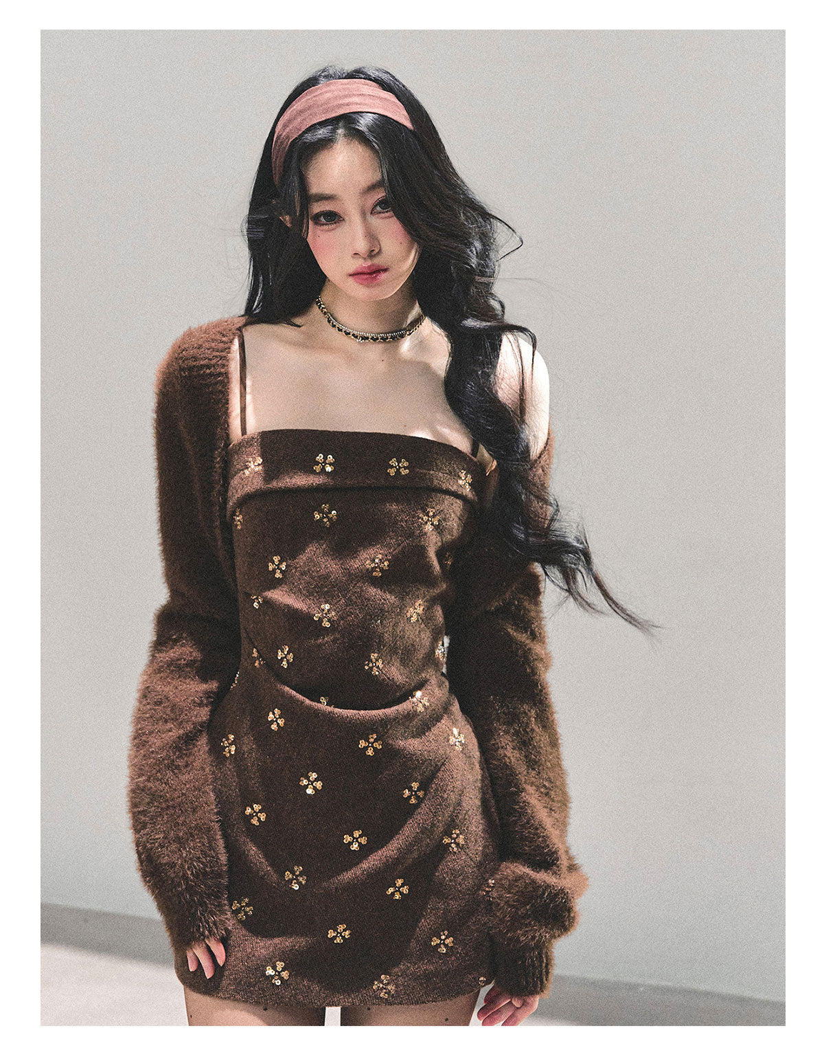 ShaoYeYan Begonia Never Sleeps Knit Dress Set