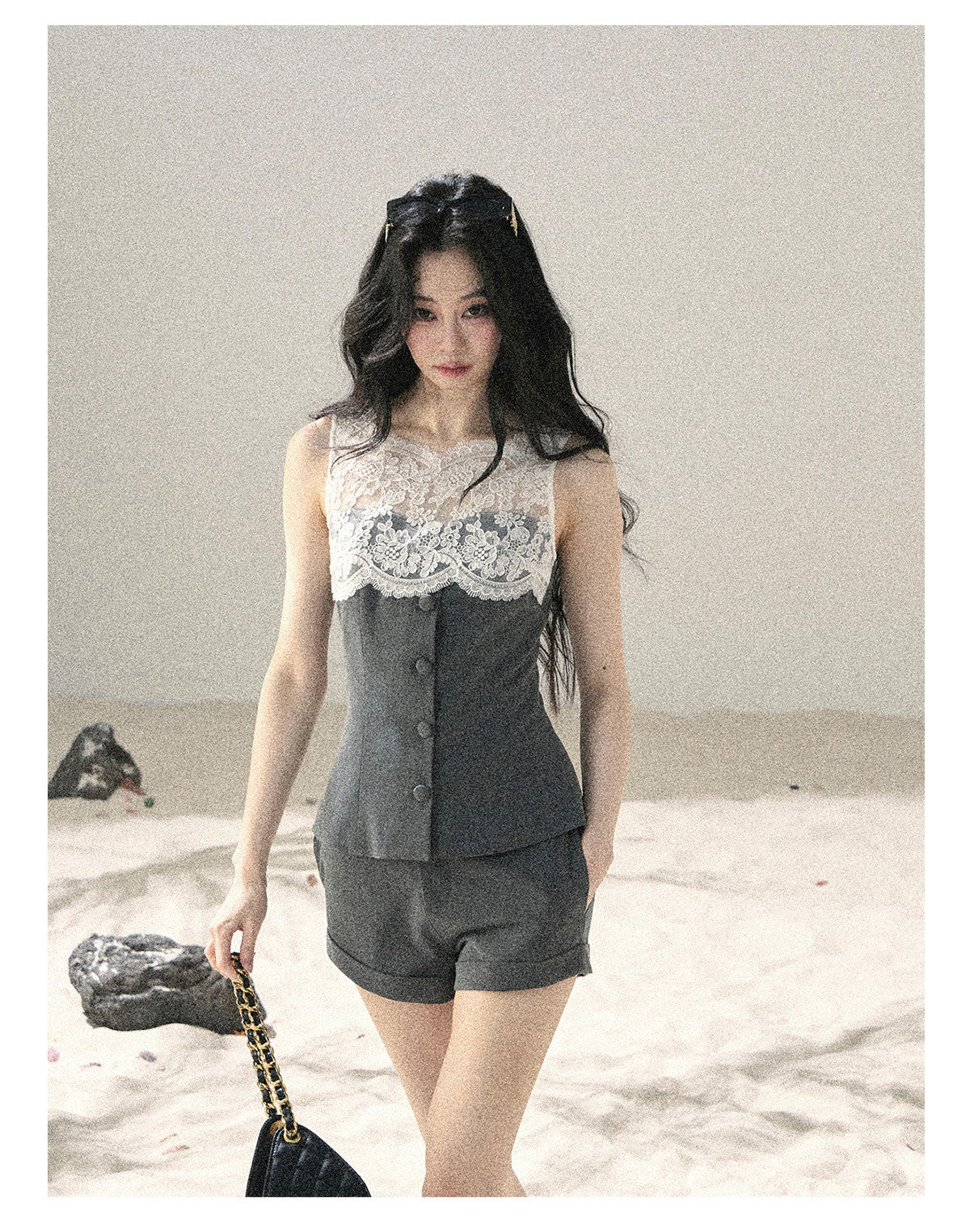 ShaoYeYan Aomalm Blossoms Seen Through Mist Premium French Lace Set