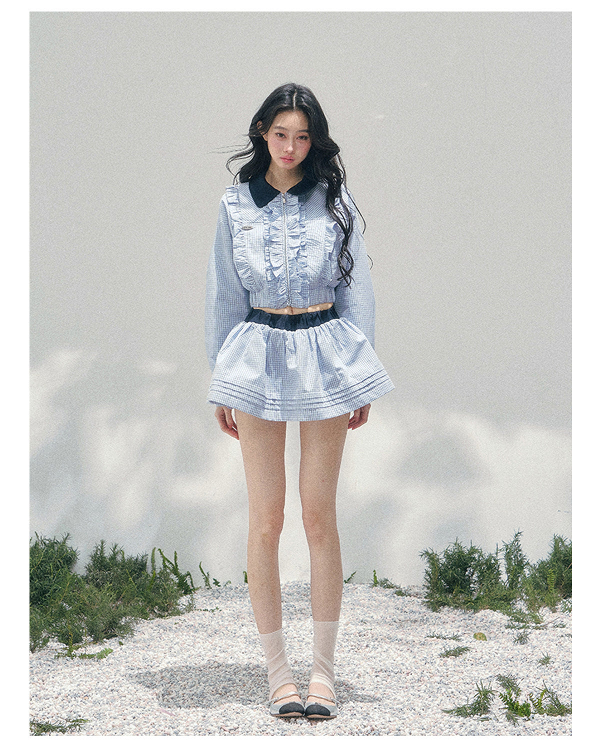 ShaoYeYan Aomalm British Style Plaid Academia Set
