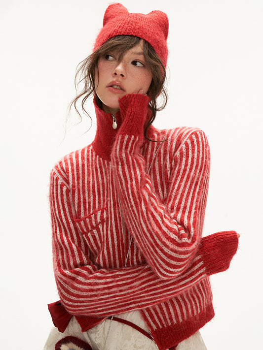 MAMC Hooded Striped Sweater