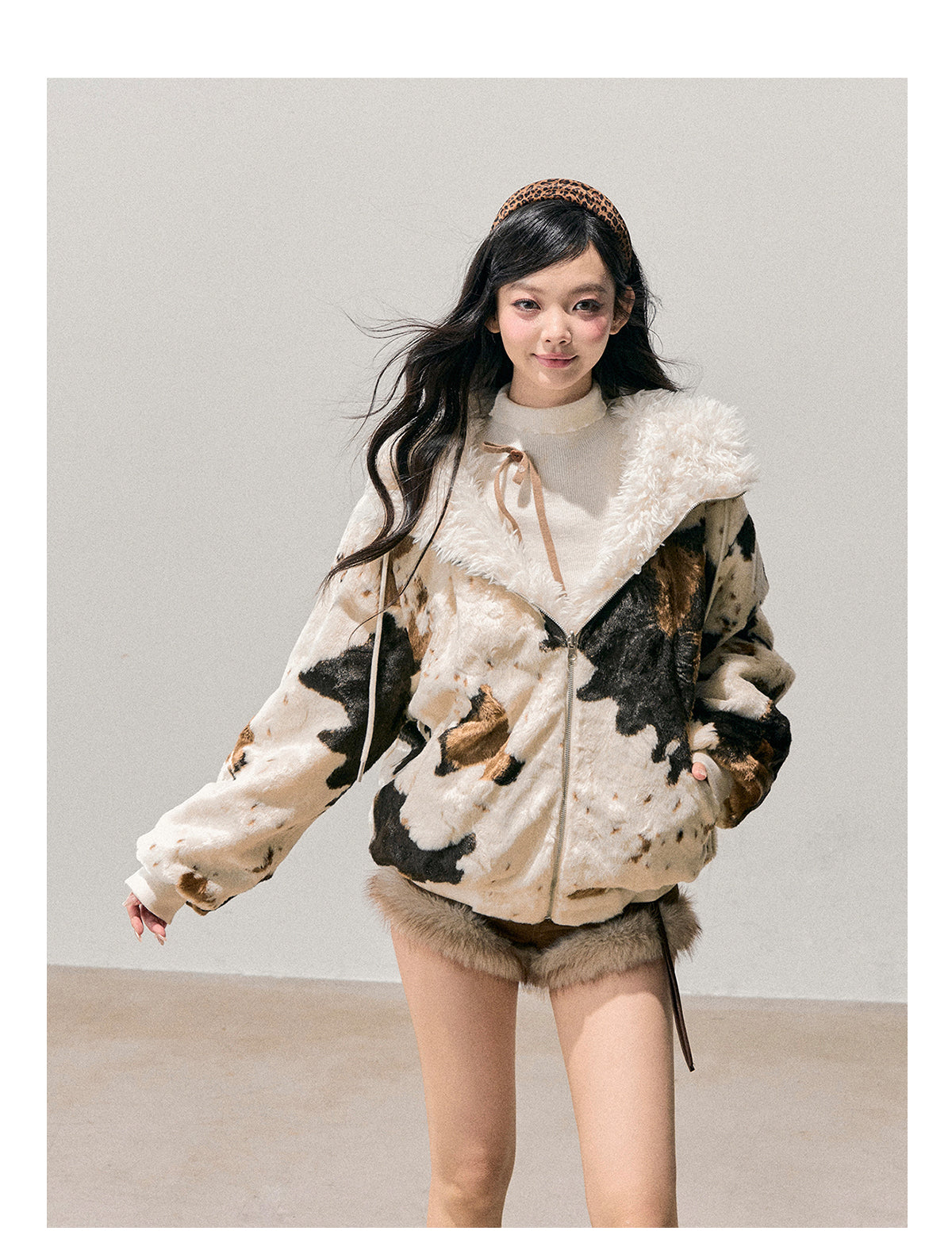 ShaoYeYan Aomalm Only Her Footsteps Are Light Korean Plush Pants