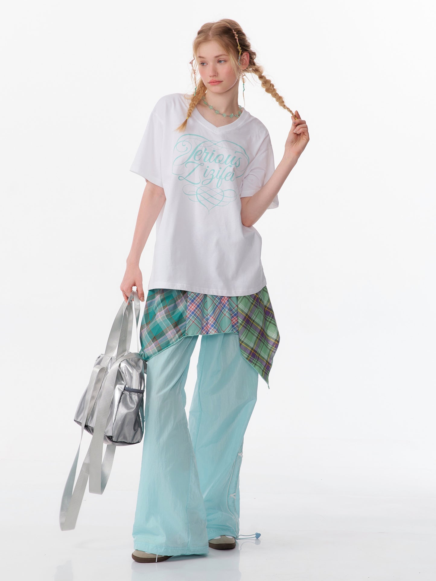 ZiziFei Vintage V-Neck Tee