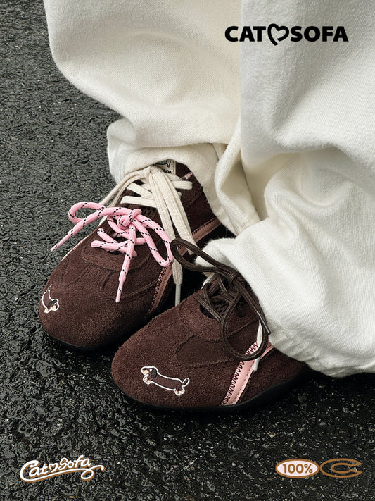 Cat&Sofa Emoji-Lab Series Dachshund Racing Sneakers
