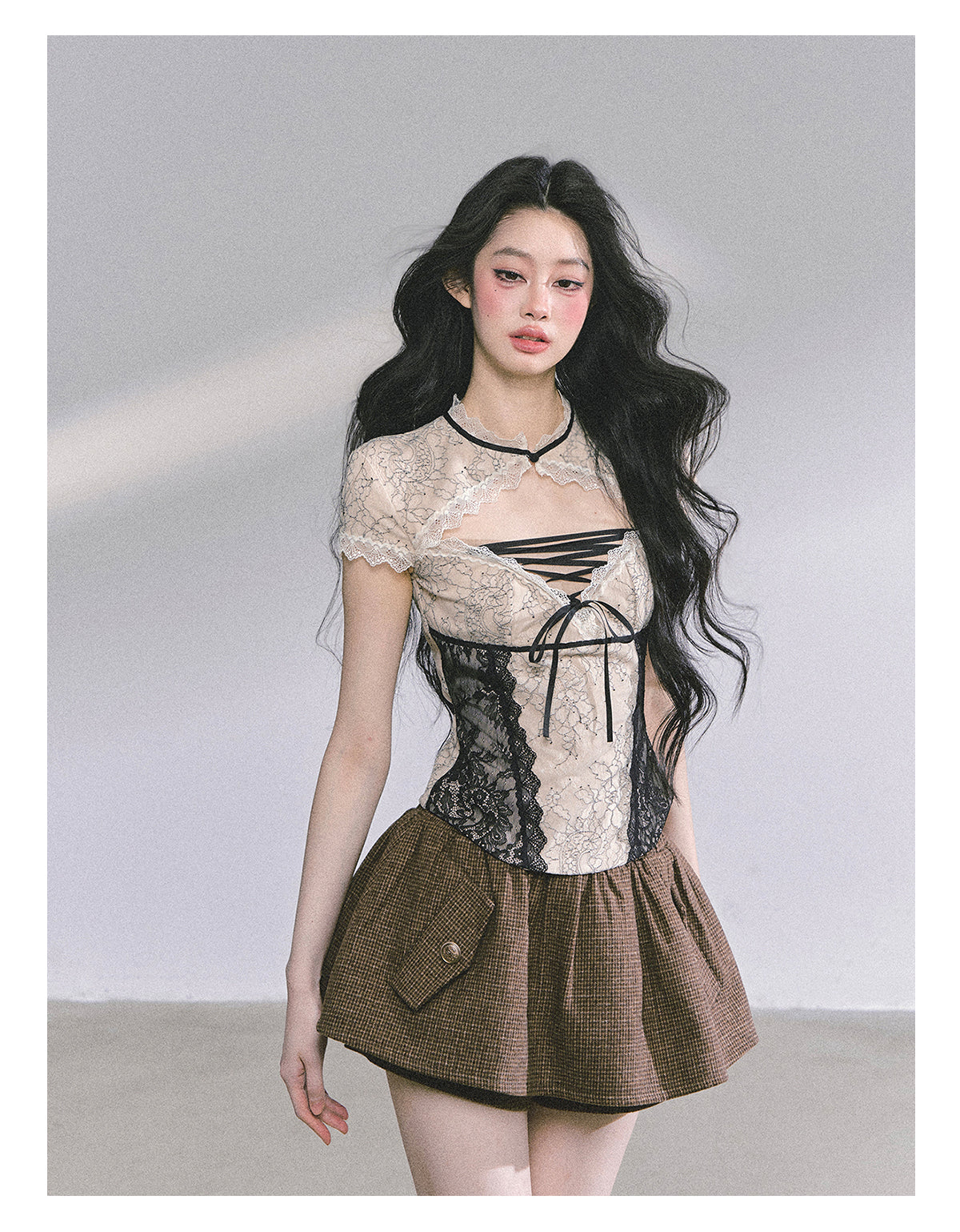 SHAOYEYAN Waist-Defining Slim Fit Top