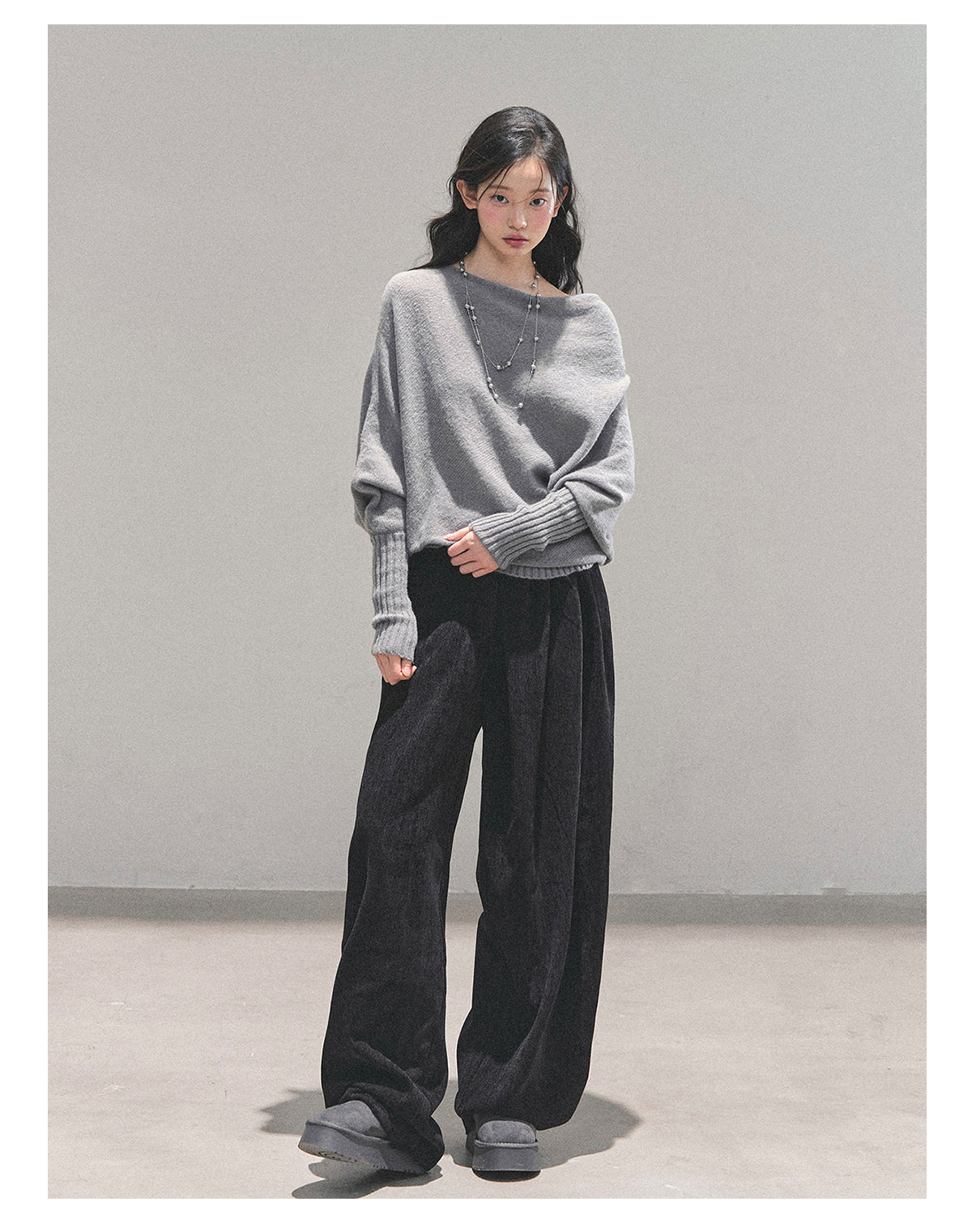 ShaoYeYan Aomalm Minimalist French Soft Style Sweater