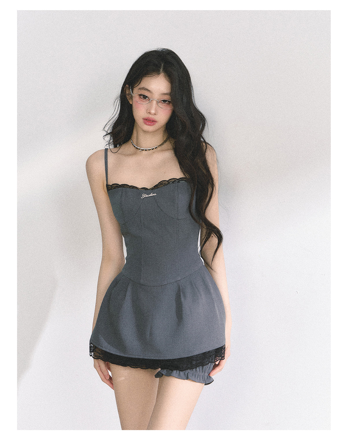 SHAOYEYAN Edgy Lace Slip Dress