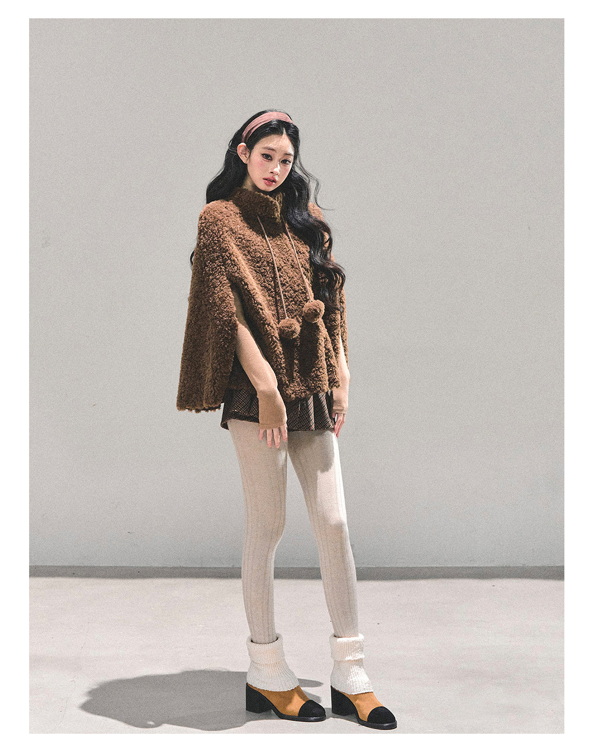 ShaoYeYan Dusk Warmth Loose Lamb Fur Coat