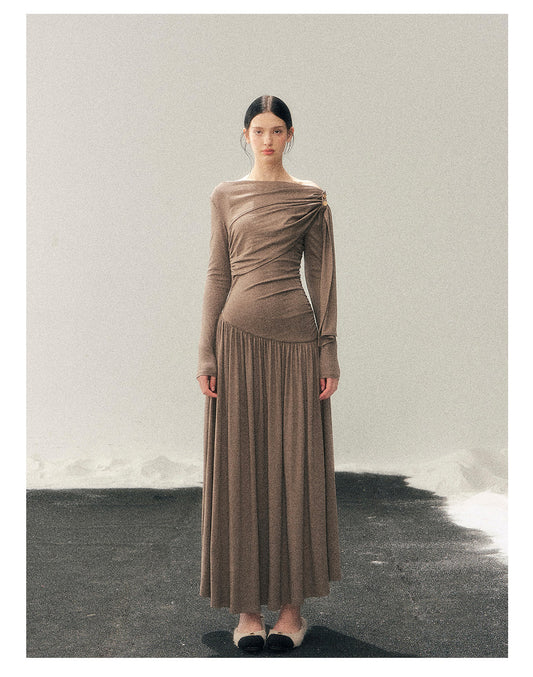 ShaoYeYan Aomalm Pure Heart Reflects Snow French Chic Dress