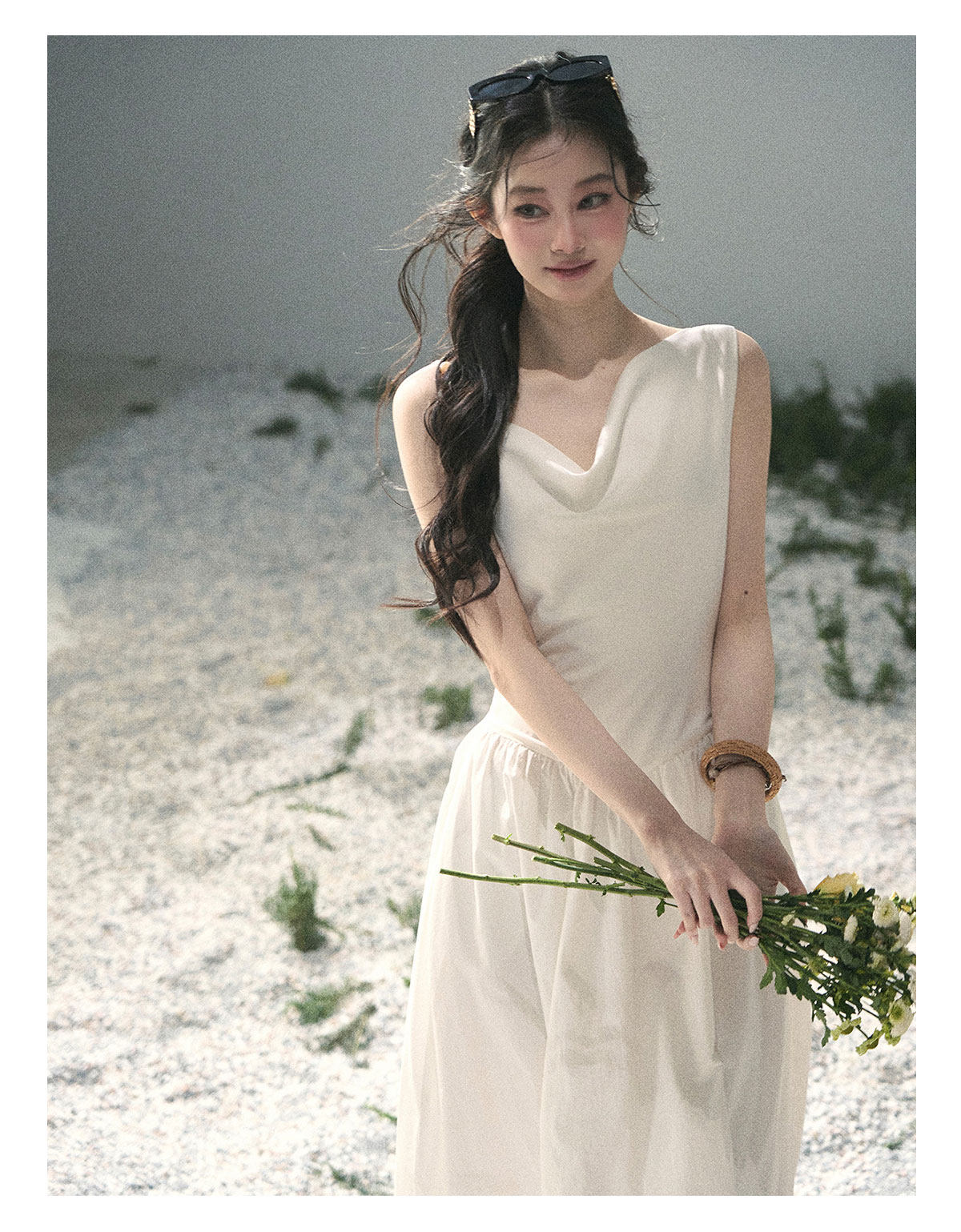 ShaoYeYan Aomalm Moonlight Sonata French Elegant Sleeveless Dress