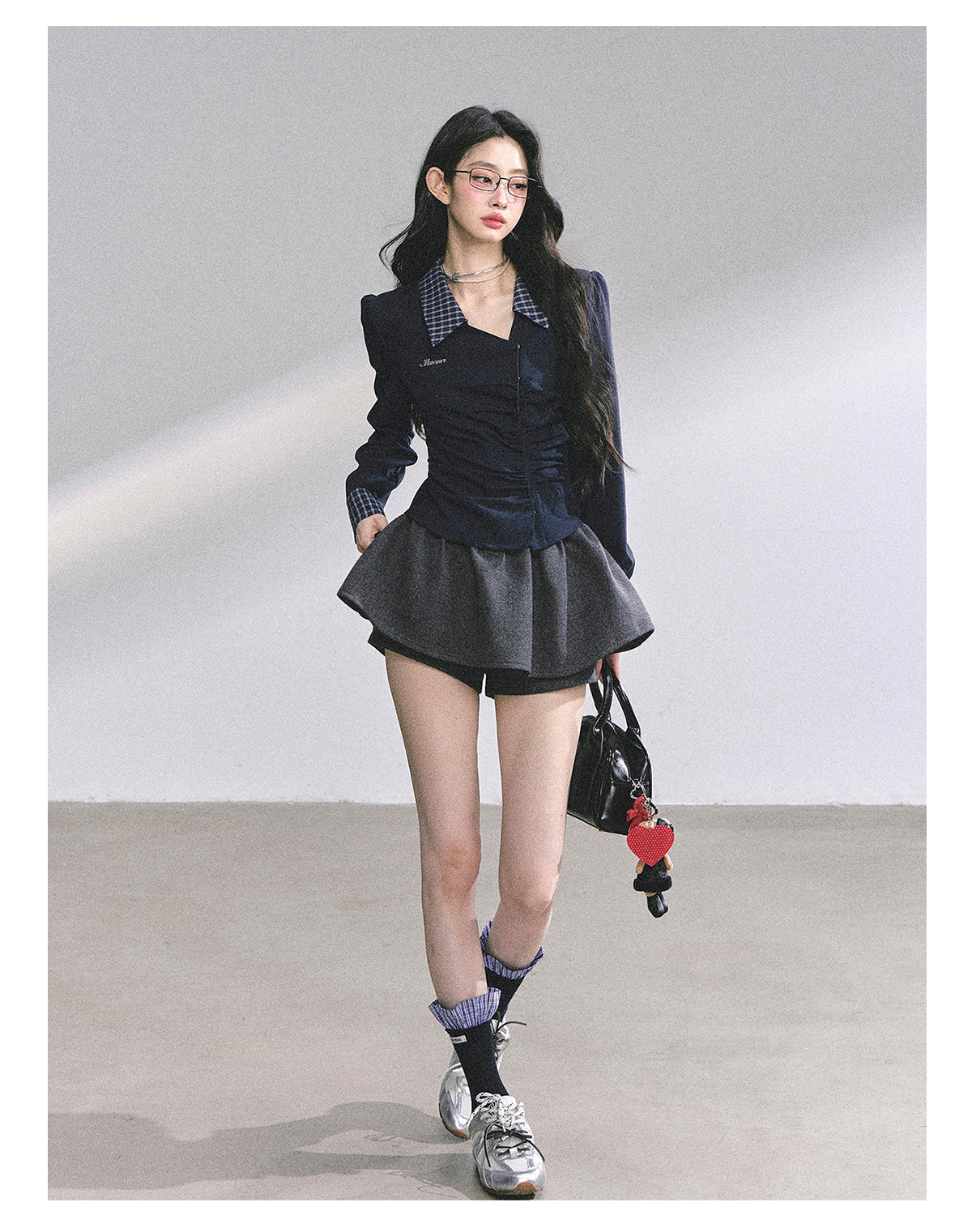 SHAOYEYAN American Relaxed Fit Waist-Defining Shirt