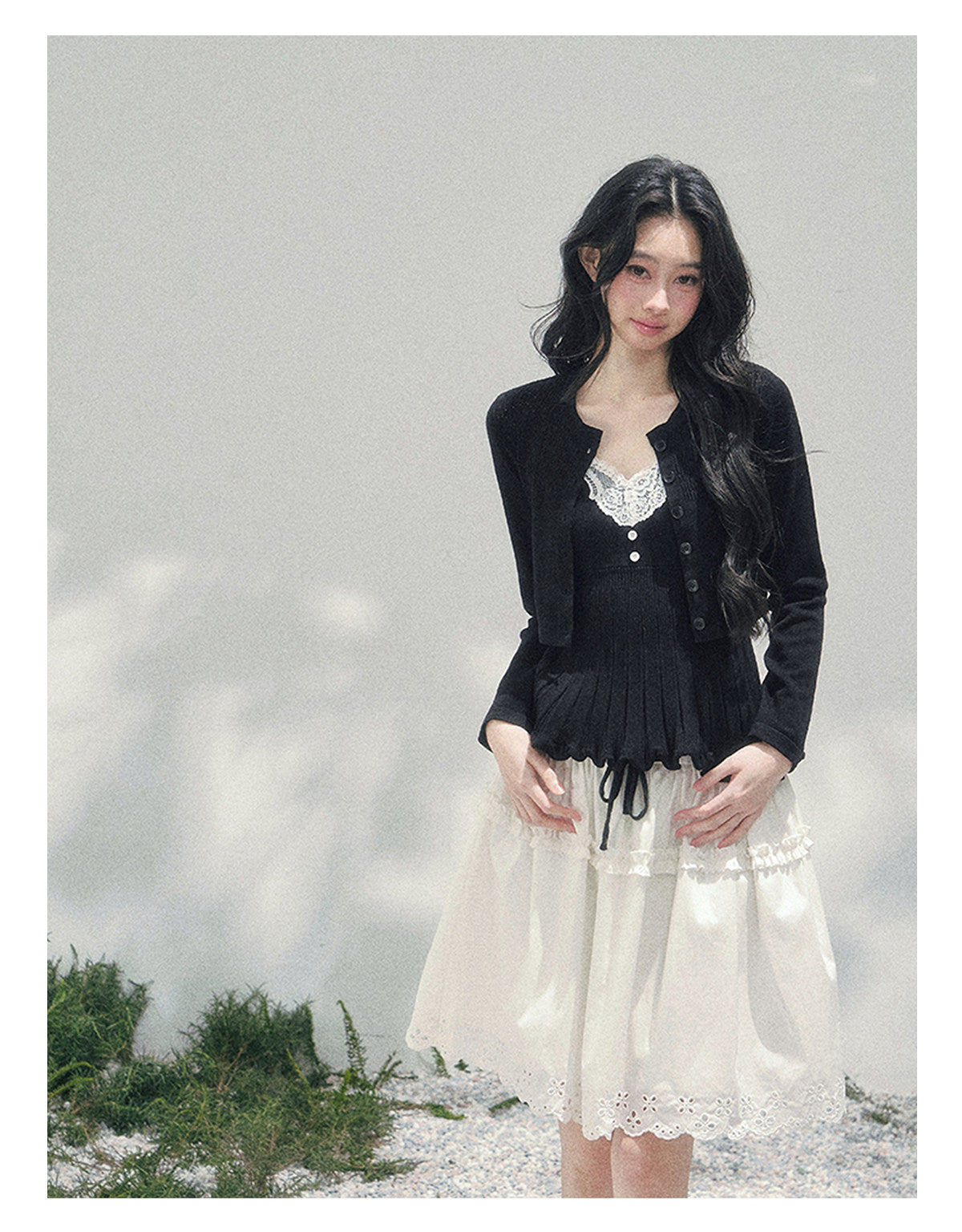 ShaoYeYan Aomalm Lace's Blank Space Camisole Set