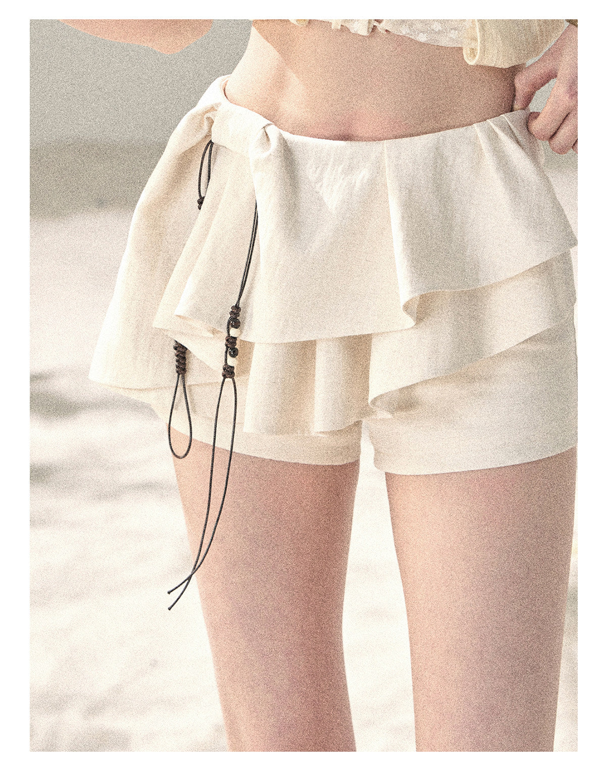 ShaoYeYan Aomalm Layered Ruffles French Skort