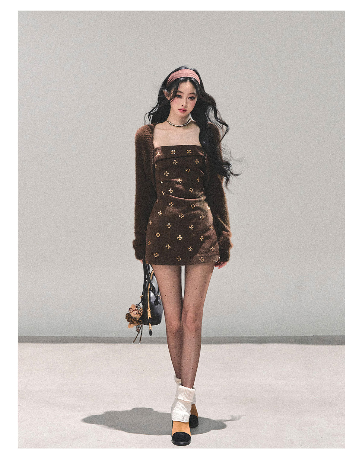 ShaoYeYan Begonia Never Sleeps Knit Dress Set