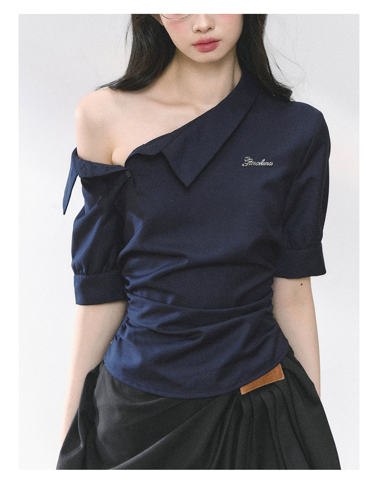 SHAOYEYAN French Off-Shoulder Blouse