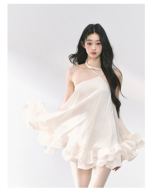 SHAOYEYAN Halter Neck Babydoll Dress