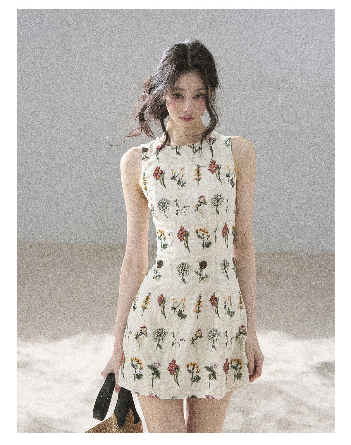 ShaoYeYan Aomalm Mountain Wilds in Bloom French Elegant Floral Dress