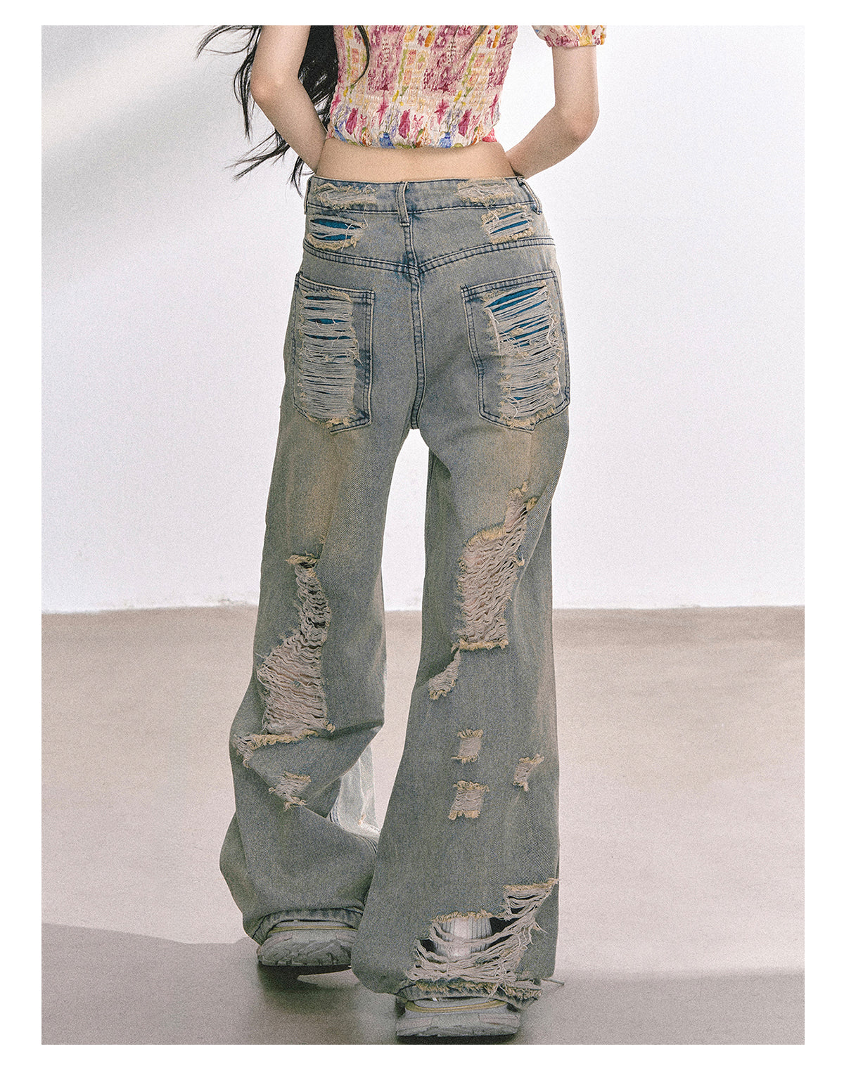 SHAOYEYAN American Streetwear Ripped Jeans