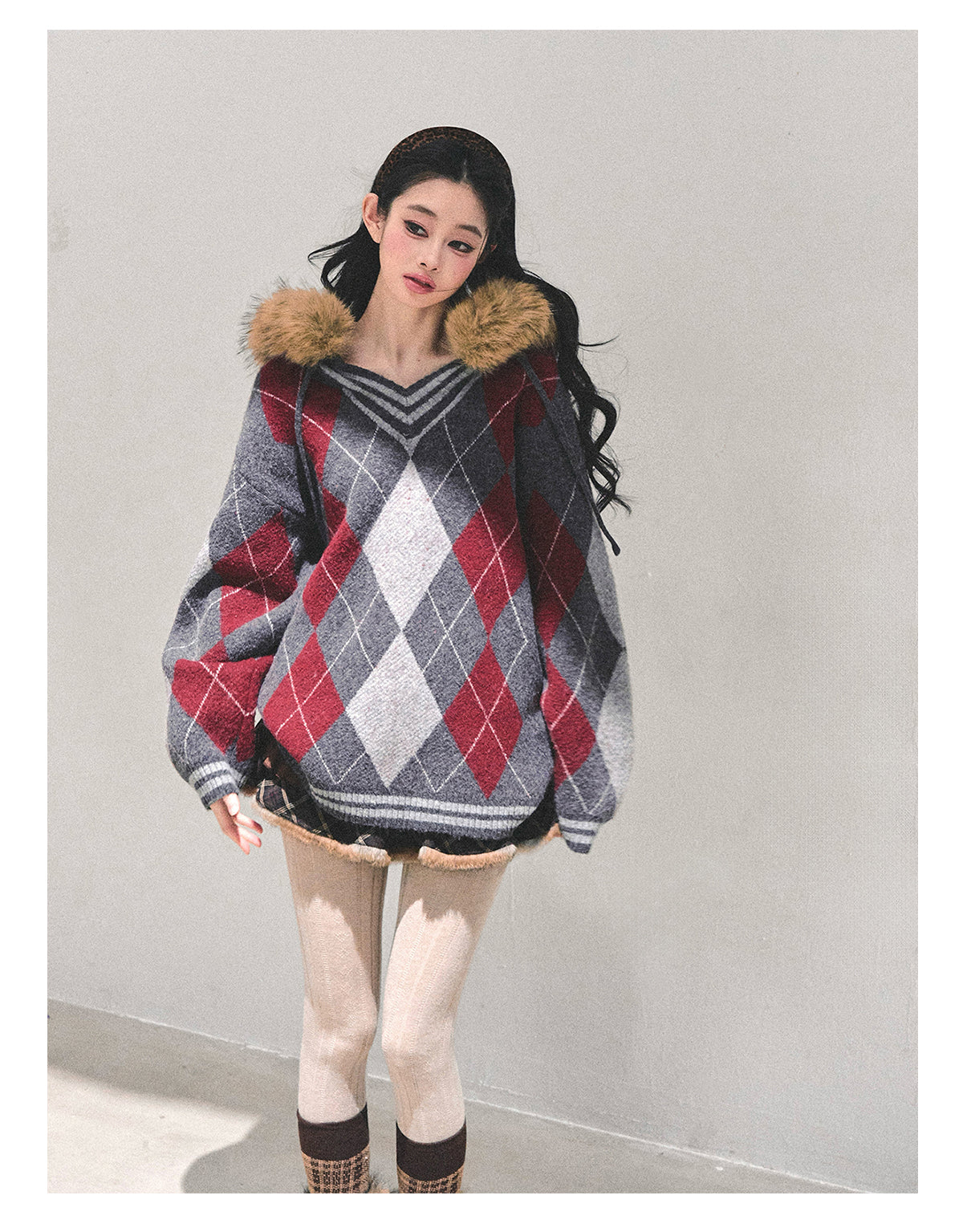 ShaoYeYan Winter Warmth American Academia Sweater