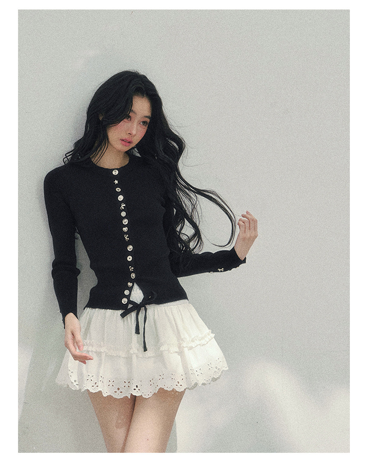 ShaoYeYan Aomalm Her Perspective Knit Cardigan