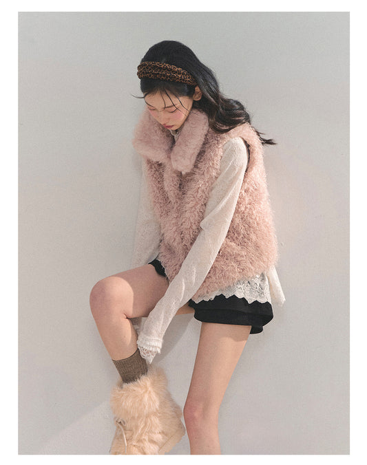ShaoYeYan Aomalm Dream's Warmth Reversible Faux Fur Coat