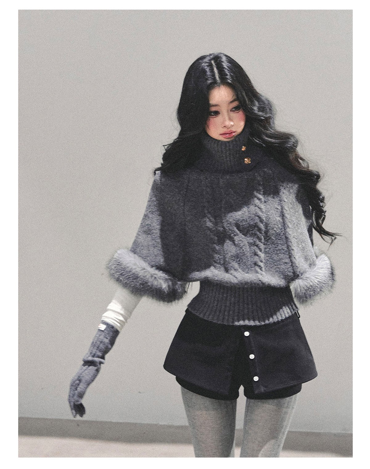 ShaoYeYan Only She Remains Awake Mohair Sweater