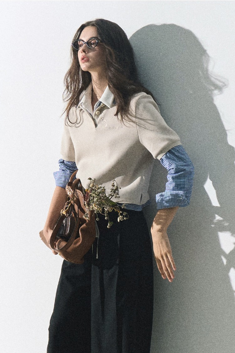 OAKMOO 'Floral Prelude' Polo Shirt