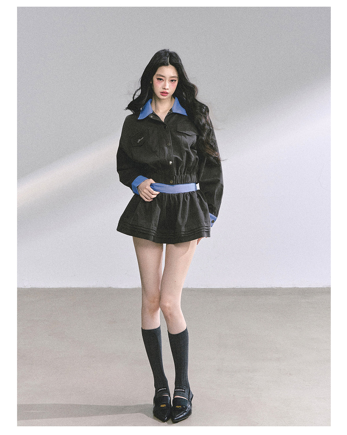 SHAOYEYAN Audrey-Inspired Two-Piece with Blazer and Mini Skirt