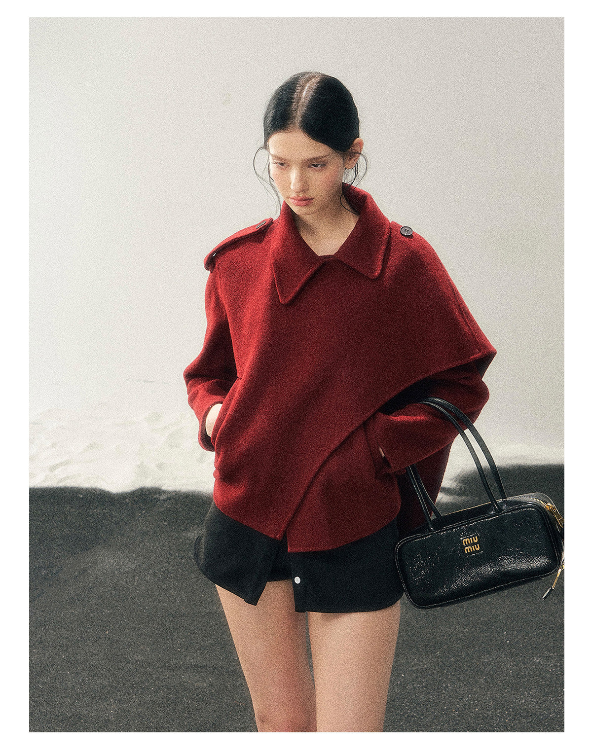 ShaoYeYan Aomalm She Hears The Snow Melt British Wool Coat