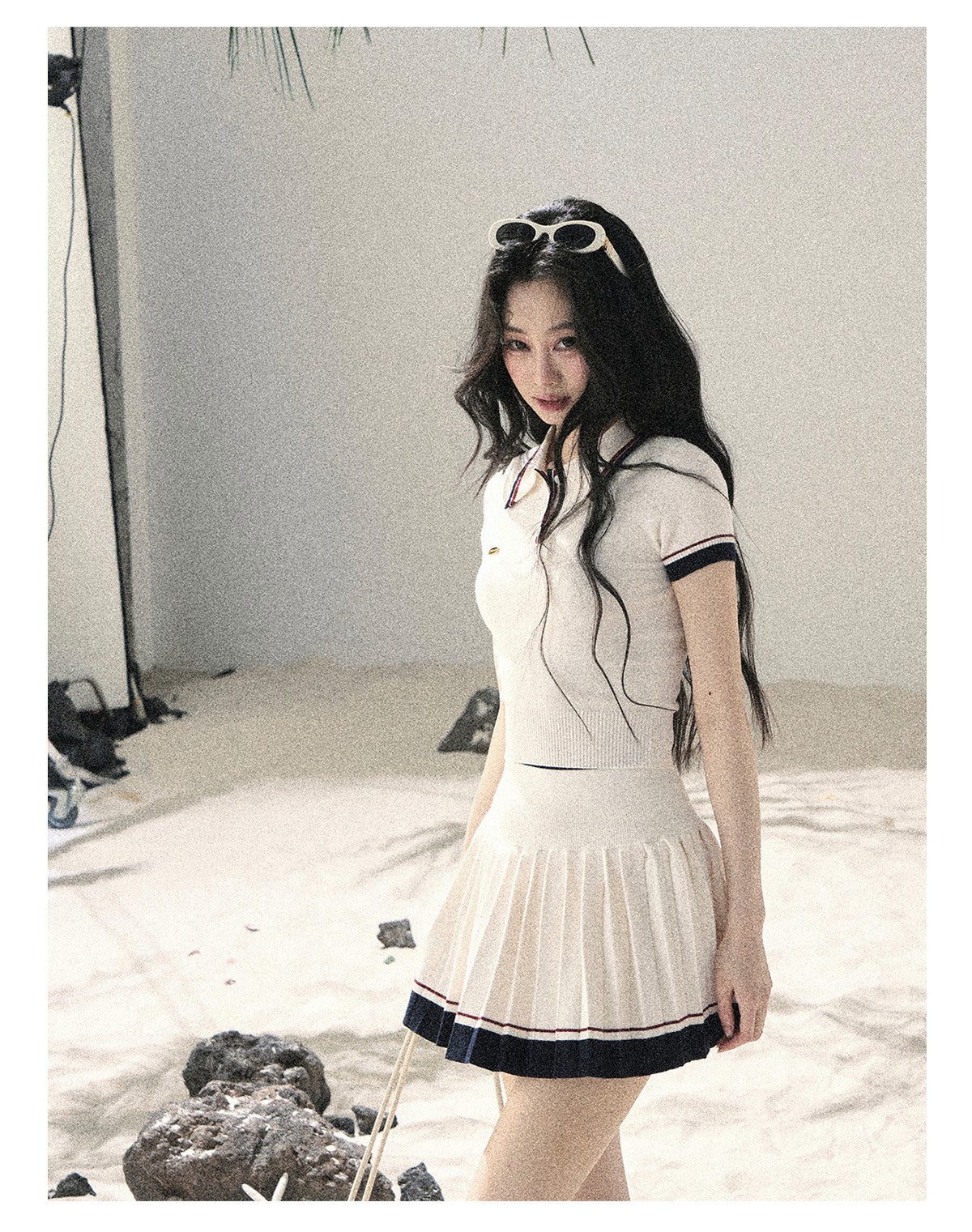 ShaoYeYan Aomalm Shattered Moonlight American Academia Knit Set